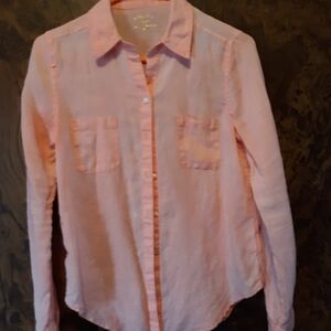 Lilly Pulitzer Neon Peach Button-Down Shirt